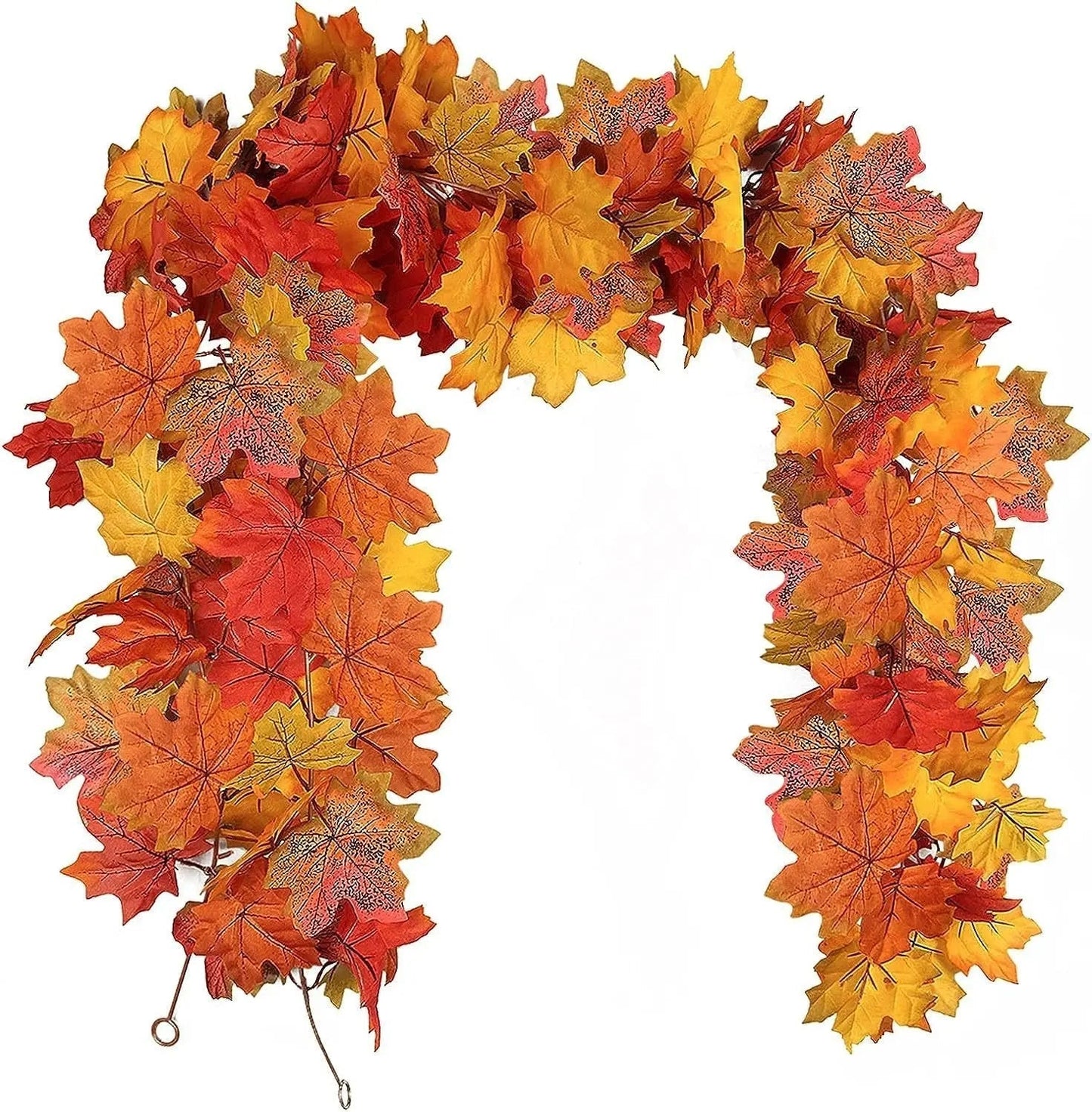Handcrafted Autumn Wreath for Halloween – Door Decoration with Pumpkins and Eucalyptus