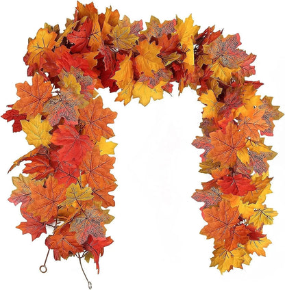 Handcrafted Autumn Wreath for Halloween – Door Decoration with Pumpkins and Eucalyptus