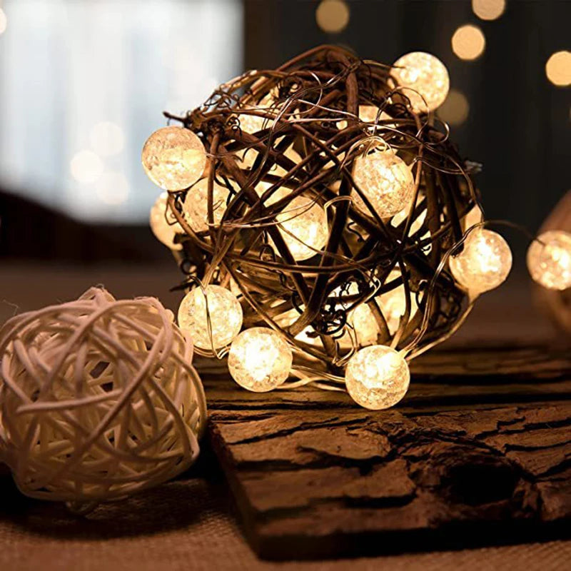 LED String Lights – Warm White – 3 Lighting Modes – Battery Operated