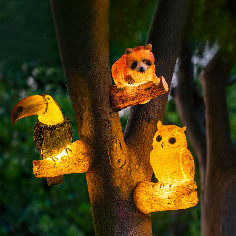 LED Garden Sculpture Lamp - Solar Outdoor Bird Light