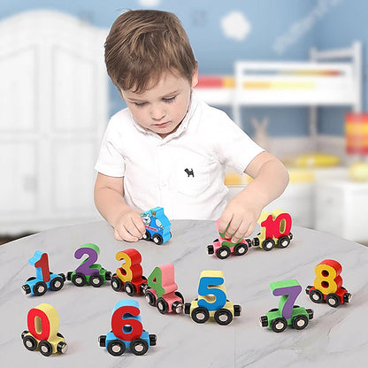 Magnetic Number Train Puzzle Toy Set for Learning Fun