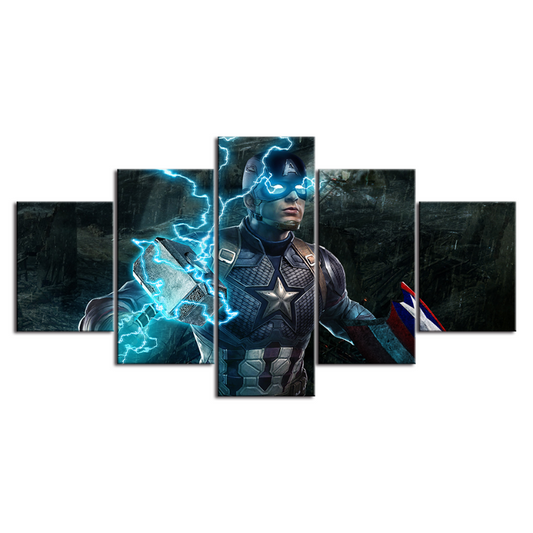 5-Piece Thunderous Guardian - Canvas Art Set
