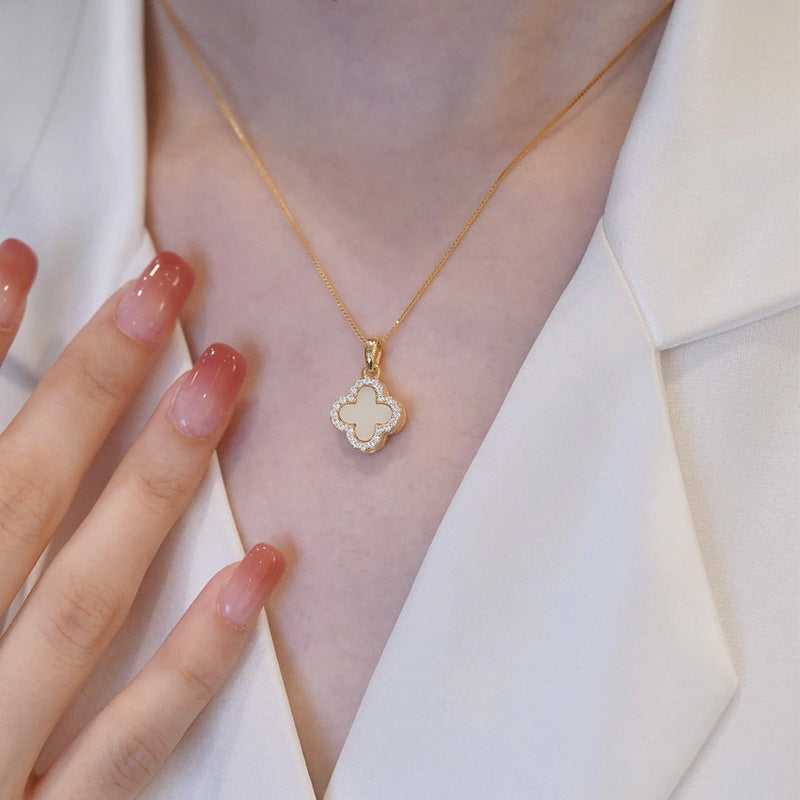 Reversible Luck Charm Pendant Necklace