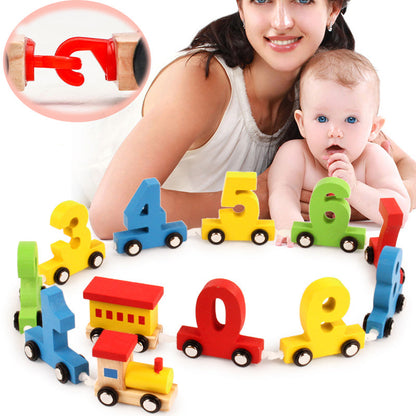 Magnetic Number Train Puzzle Toy Set for Learning Fun
