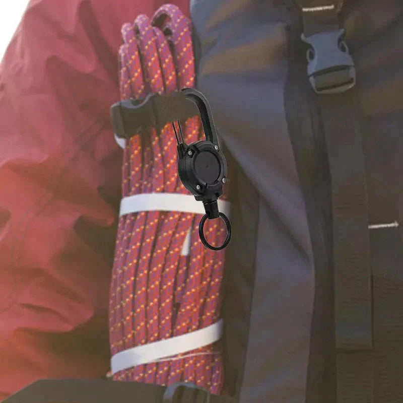 Outdoor Wire Rope Key Holder with Automatic Retractable Function