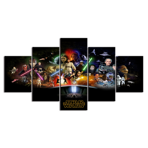 Epic Light vs Dark 5-Piece Canvas Art Set