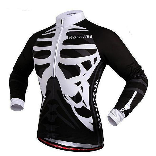 High-Quality Bicycle Jersey featuring Skeleton Design