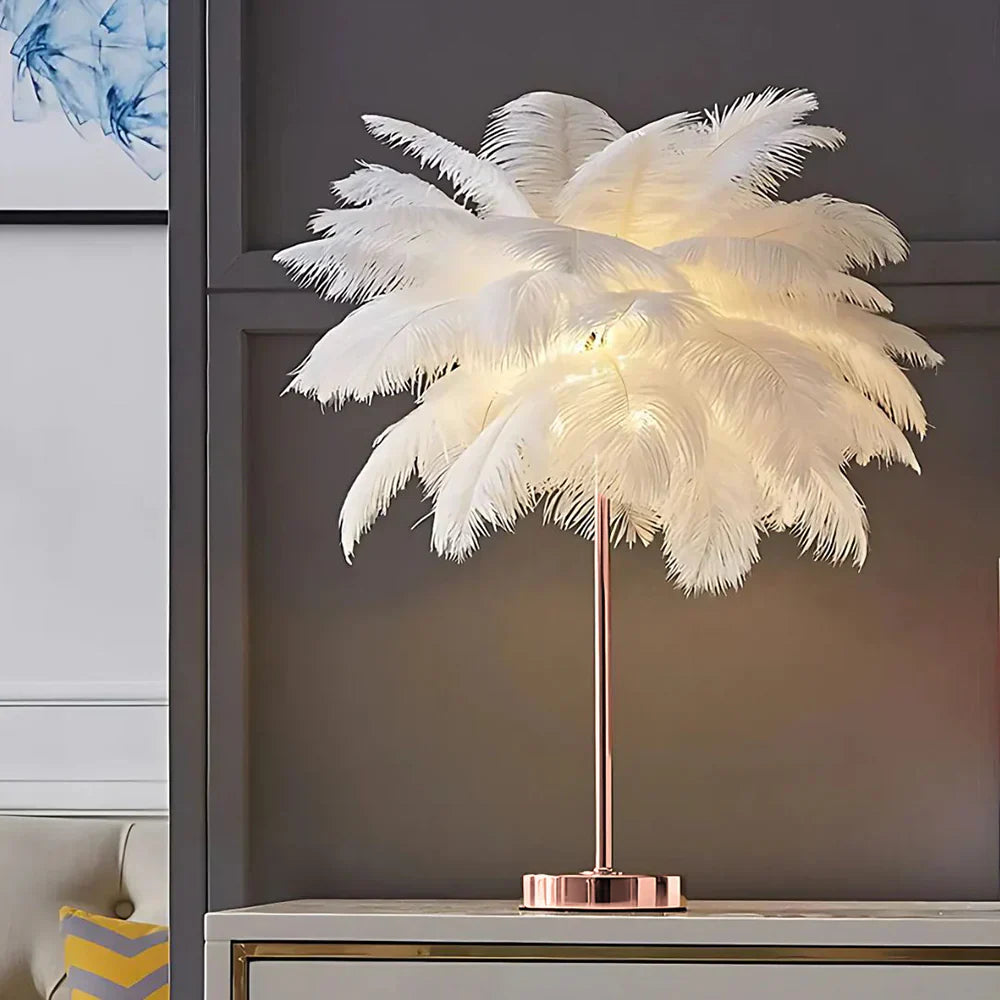 Feather Palm Tree Lamp for Ambient Lighting - Atmospheric Design