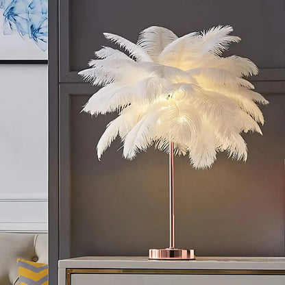 Feather Palm Tree Lamp for Ambient Lighting - Atmospheric Design