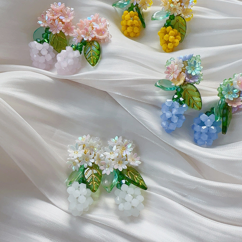 Vibrant Artisan-Crafted Strawberry Gem Earrings