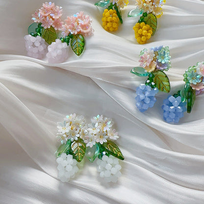 Vibrant Artisan-Crafted Strawberry Gem Earrings
