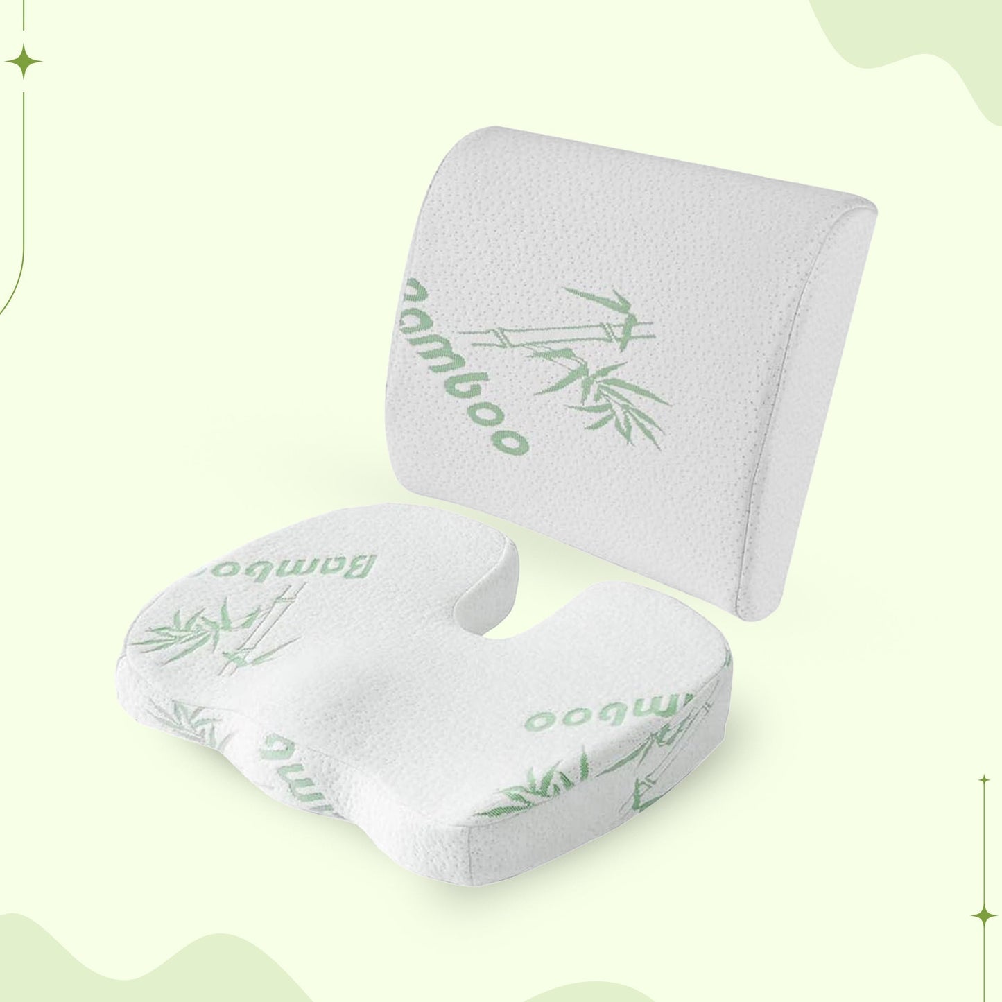 ErgoComfort Seat and Back Cushion for Ultimate Support