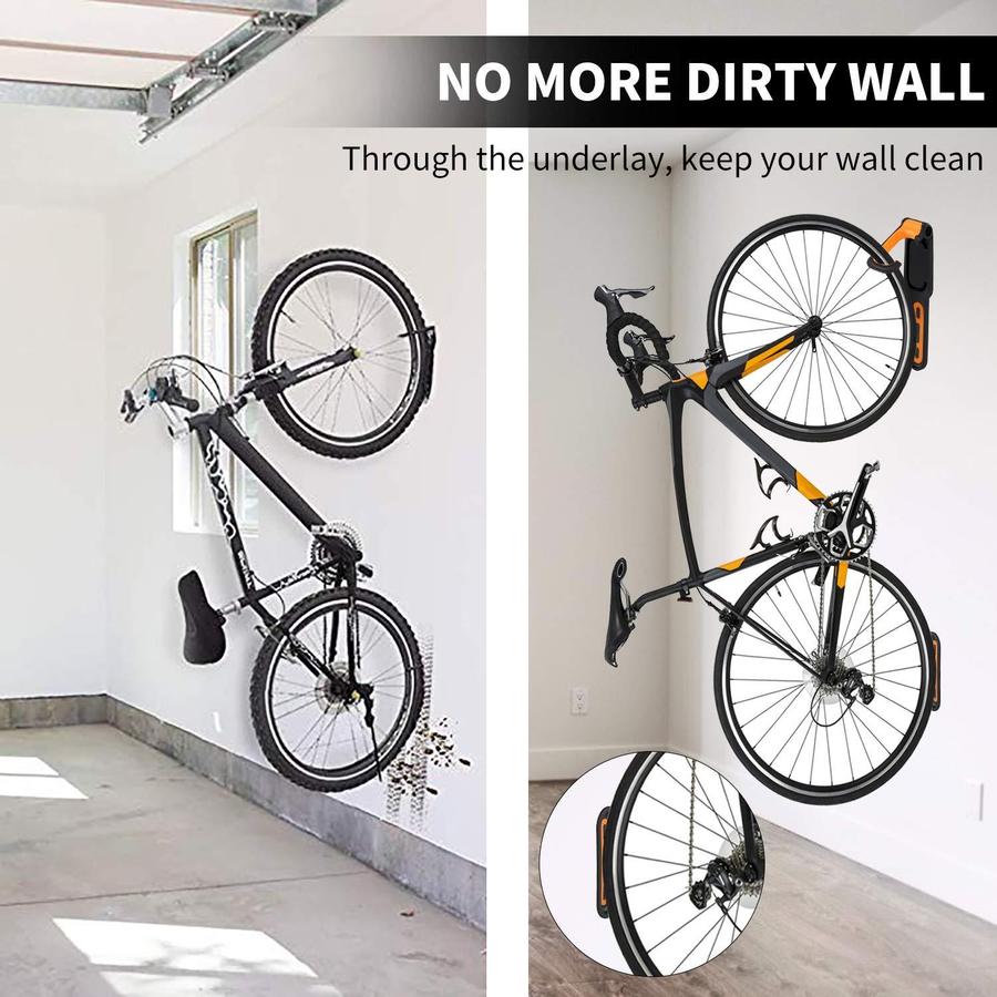 Wall-Mounted Bicycle Hanger for Easy Storage