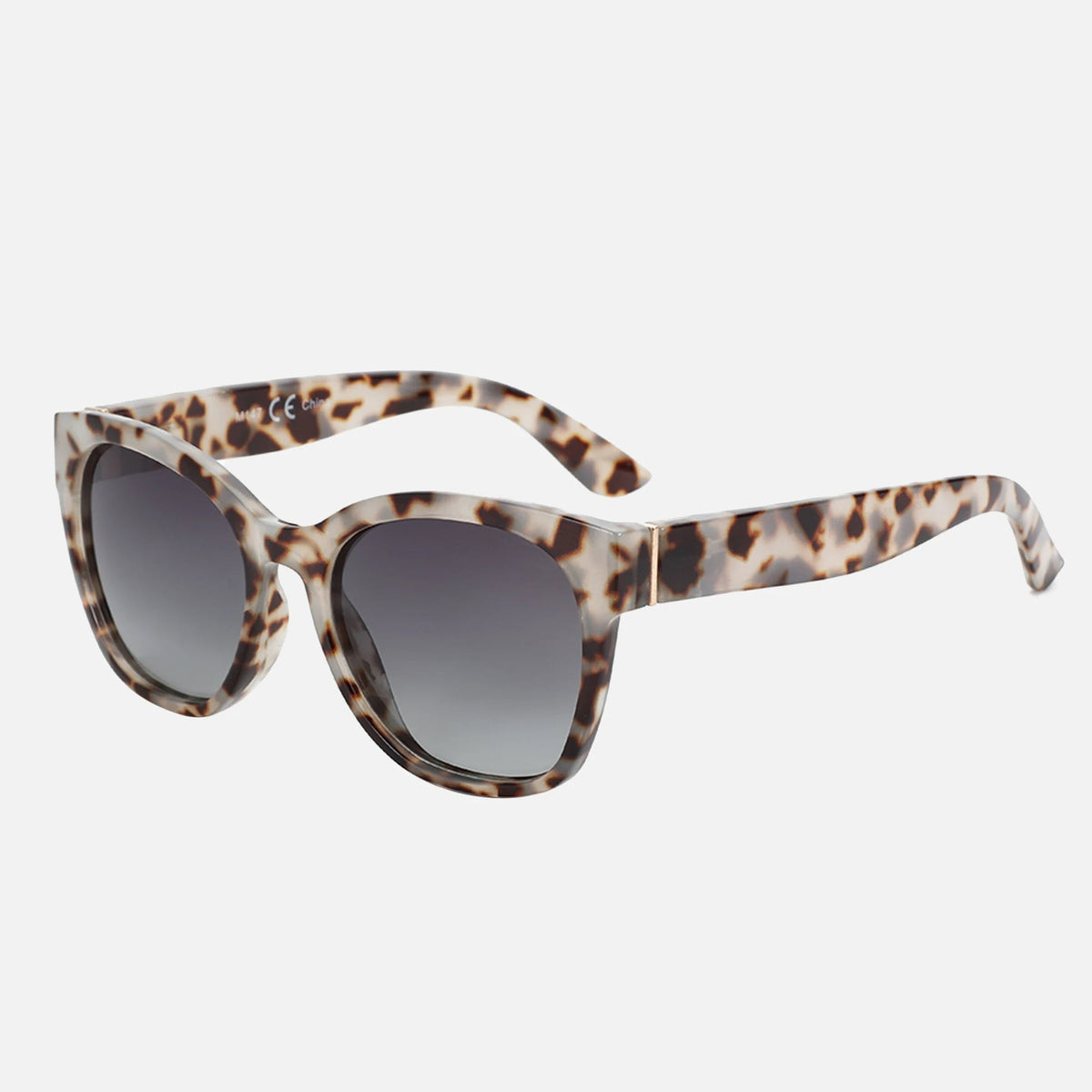 Cat Eye Sunglasses with Thick Butterfly Frame - Polarized Lenses