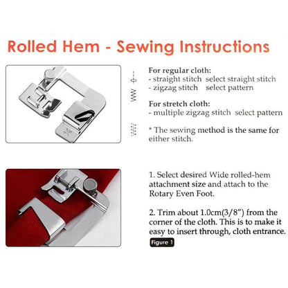 Effortless Hemming Foot for Perfectly Even Hems Every Time