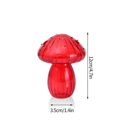 Mushroom-Shaped Glass Vase for Hydroponics | Decorative Table Terrarium