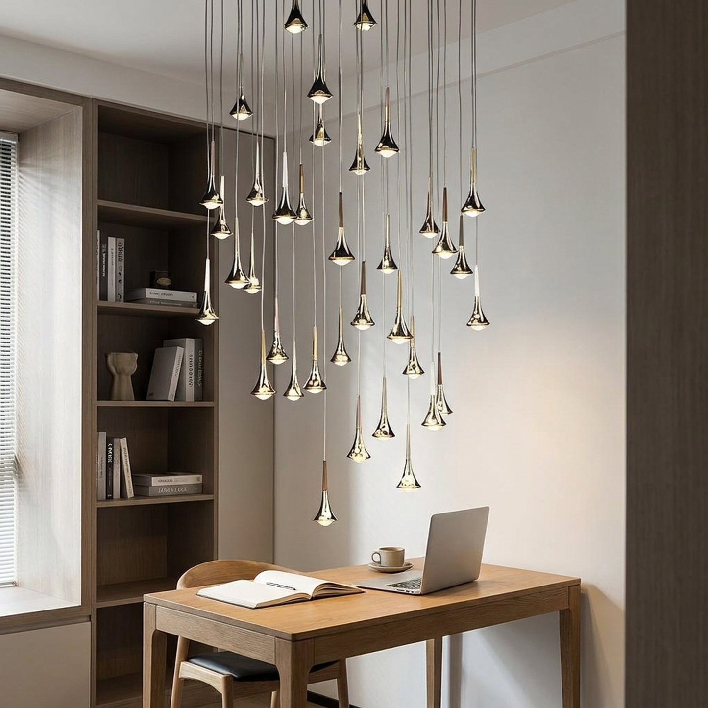 Sculptural Pendant Light for Elegant Interior Illumination