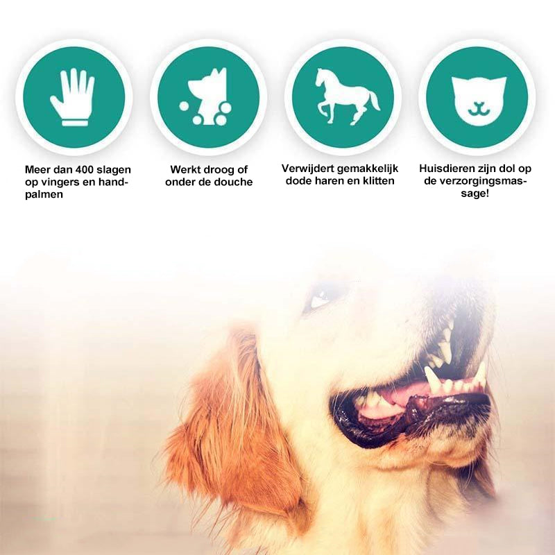 Pet Hair Removal Gloves – Effortlessly Removes Fur and Calms Pets
