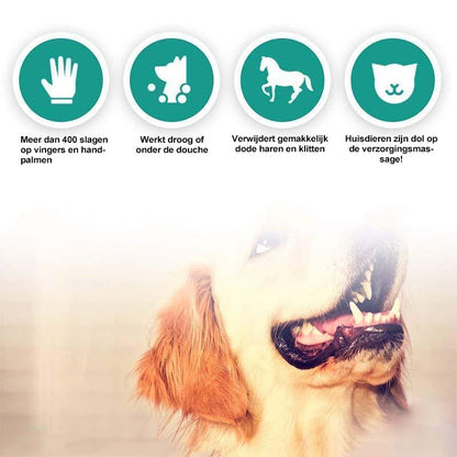 Pet Hair Removal Gloves – Effortlessly Removes Fur and Calms Pets