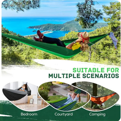 Portable Camping Hammock – Lightweight, Durable Nylon for Outdoor Use