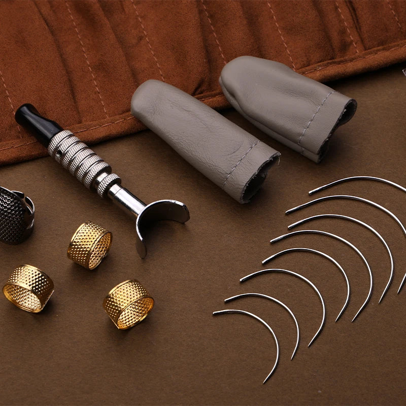 Leather Tool Kit - 92 or 27 Pieces - Includes Waxed Threads & Professional Accessories