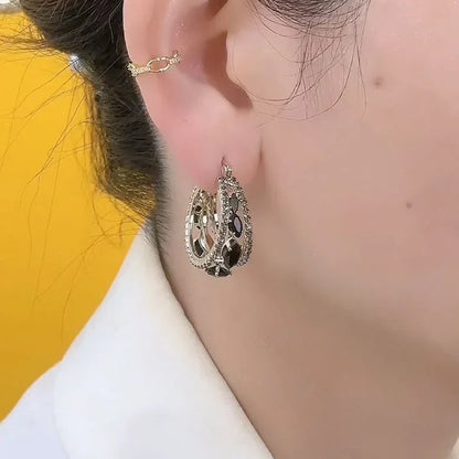 Elegant Black Zirconia French Earrings for Every Occasion