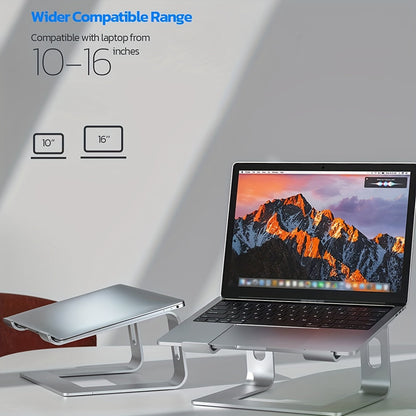 Ergonomic Ventilated Laptop Stand in Aluminum