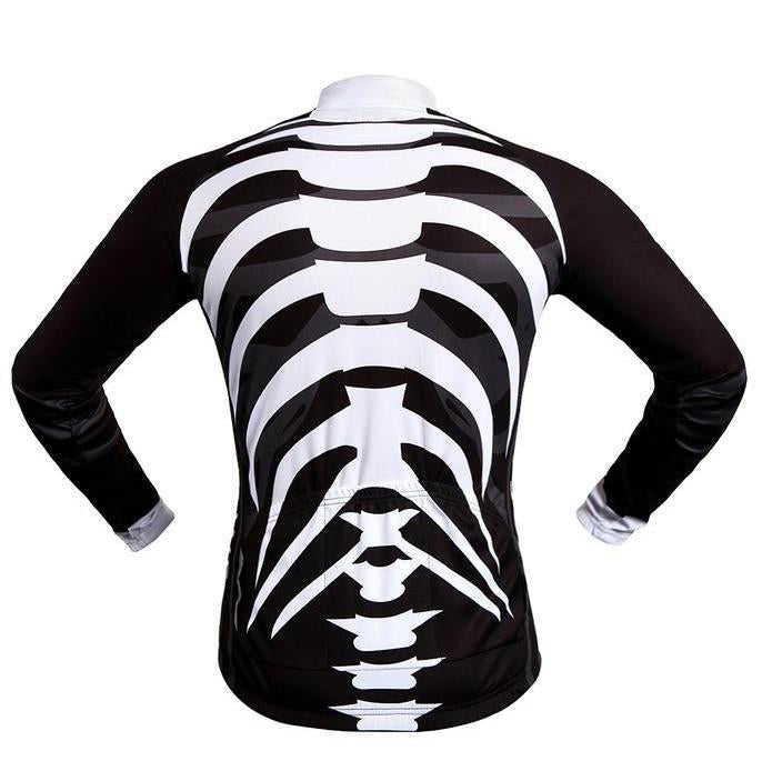 High-Quality Bicycle Jersey featuring Skeleton Design