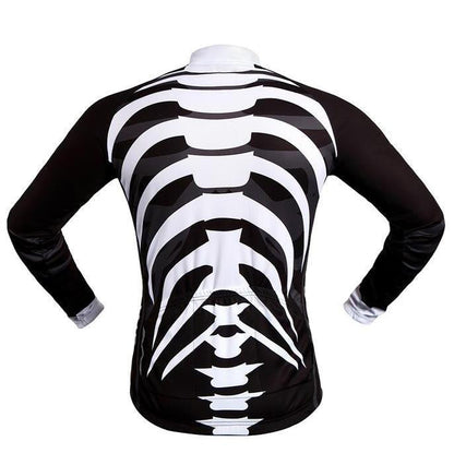 High-Quality Bicycle Jersey featuring Skeleton Design