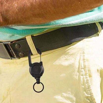Outdoor Wire Rope Key Holder with Automatic Retractable Function