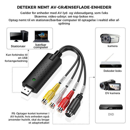 Digital Video Capture Adapter for Seamless Recording