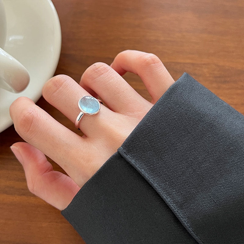 Ocean Breeze Silver Gemstone Ring