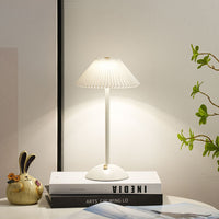 White Lamp Shade + White Base