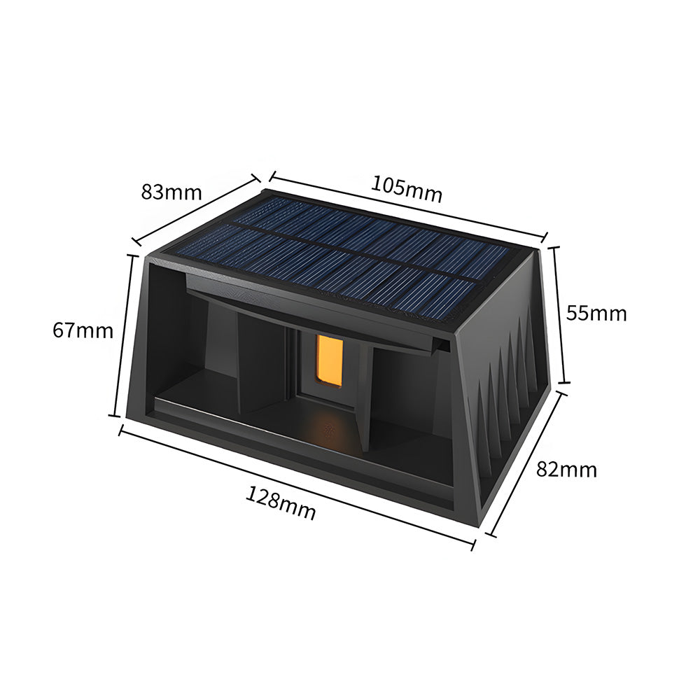 Waterproof Solar LED Wall Lights for Outdoor Use - IP65 Rated