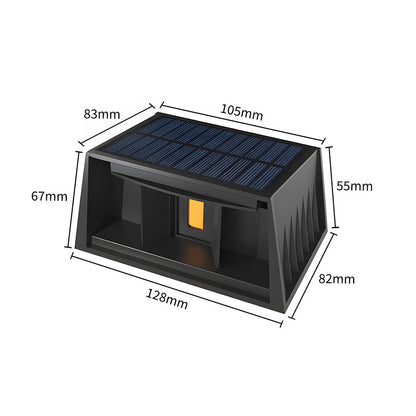 Waterproof Solar LED Wall Lights for Outdoor Use - IP65 Rated