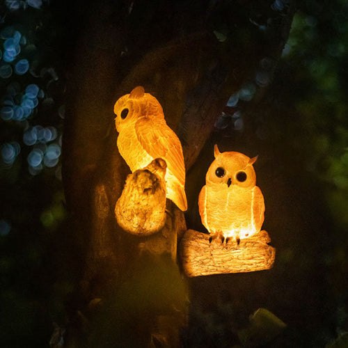 LED Garden Sculpture Lamp - Solar Outdoor Bird Light