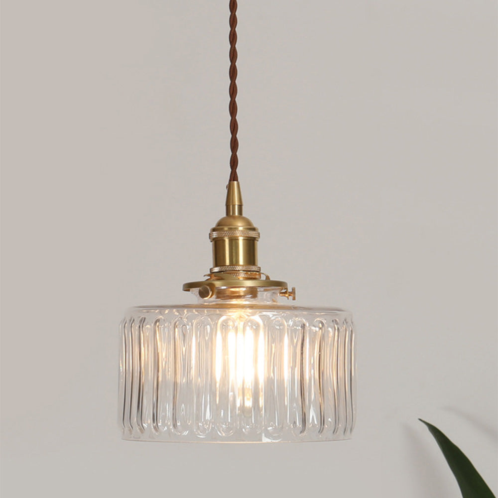 Celeste Vintage Pendant Light with Crystal Accents