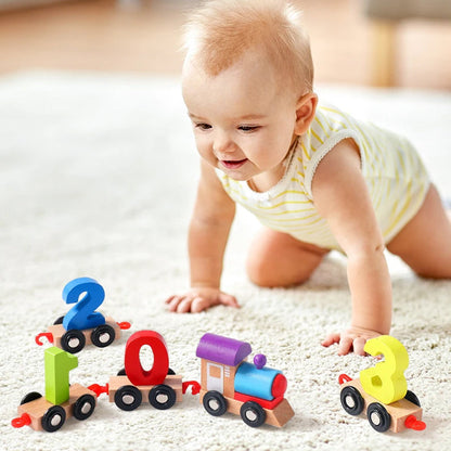 Magnetic Number Train Puzzle Toy Set for Learning Fun