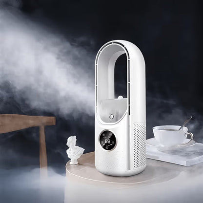 Portable Bladeless Fan with 720° Cooling – Air Cooler for UK