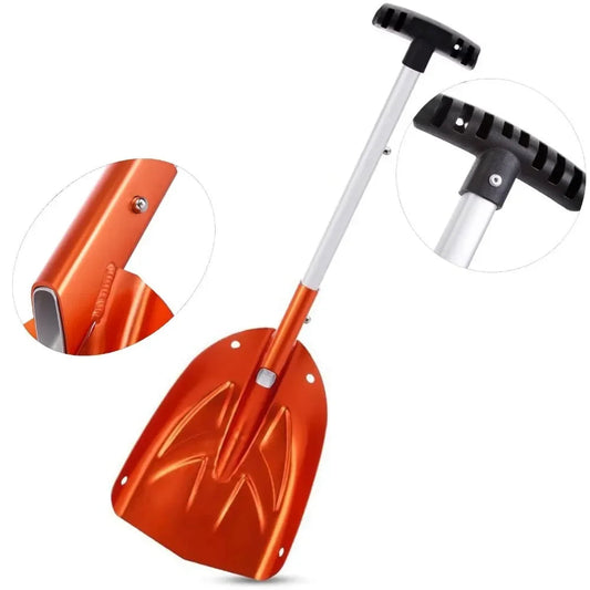 Collapsible Telescopic Snow Shovel – Lightweight Aluminium Alloy for Car, Garden & Winter Use