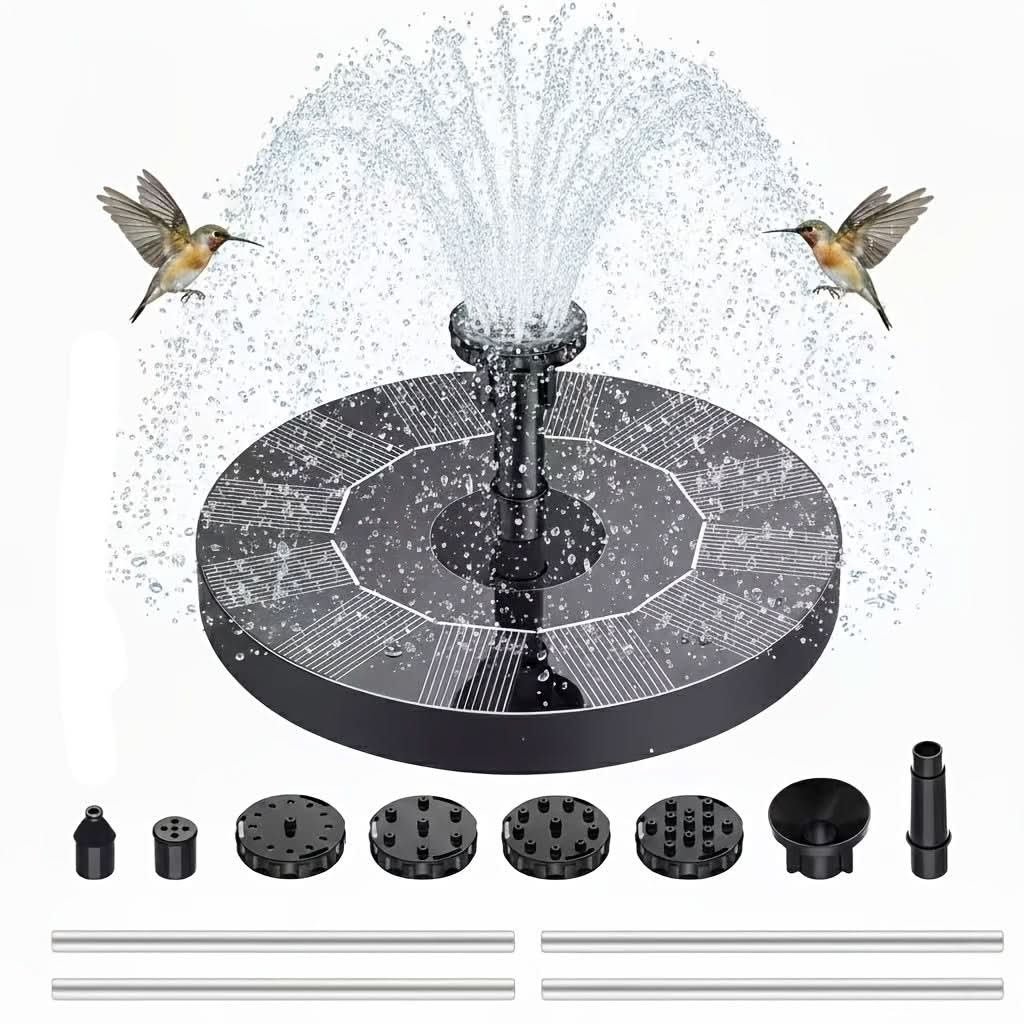 Solar-Powered Fountain Pump for Garden Use