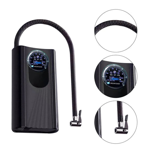 12V Portable Mini Air Compressor for Car & Motorcycle - 150 PSI Power Pump