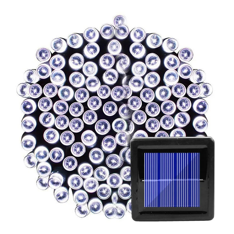 Outdoor Solar String Lights | 8 Lighting Modes | IP65 Waterproof | Warm White & Multicolor Options | Available in 7 m / 12 m / 22 m Lengths