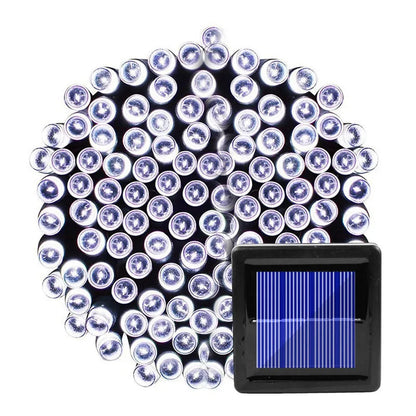 Outdoor Solar String Lights | 8 Lighting Modes | IP65 Waterproof | Warm White & Multicolor Options | Available in 7 m / 12 m / 22 m Lengths