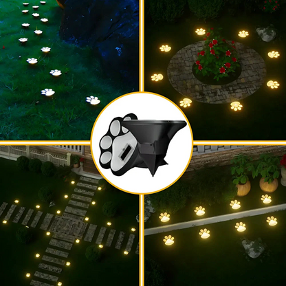 Outdoor Solar Light in Paw Shape – Energy-Saving Design