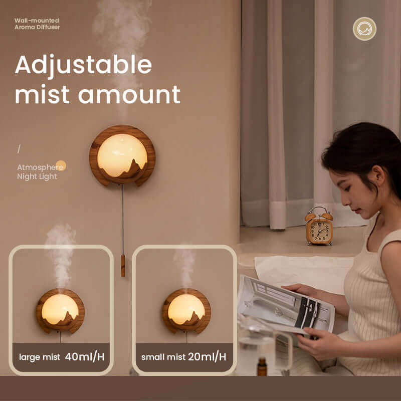 150ml Intelligent Wall-mounted Aroma Diffuser with Night Light and Remote