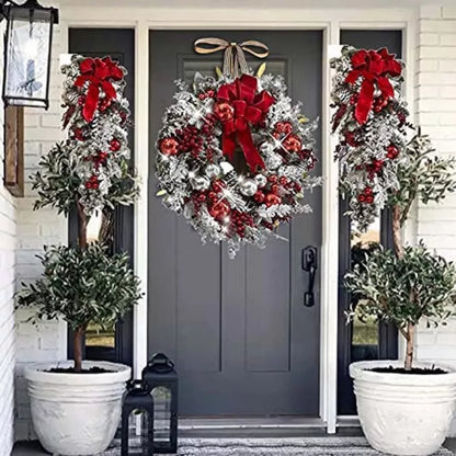 Cordless Prelit Holiday Decoration in Red and White