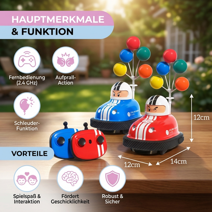 Kids' Toy Bumper Cars with Spinning Feature