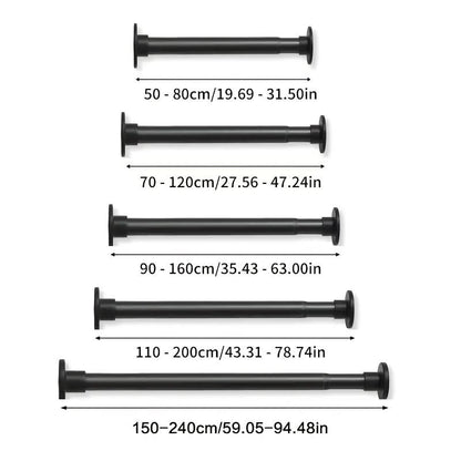 Reinforced Spring Tension Rod for Bathrooms and Closets