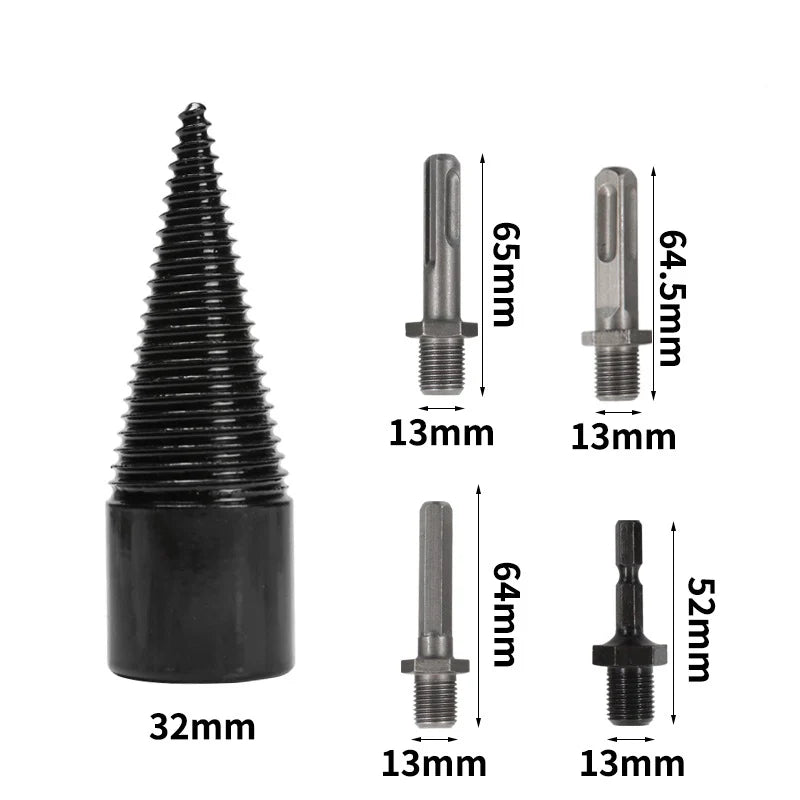 Effortless Log Splitter Drill Bit Set
